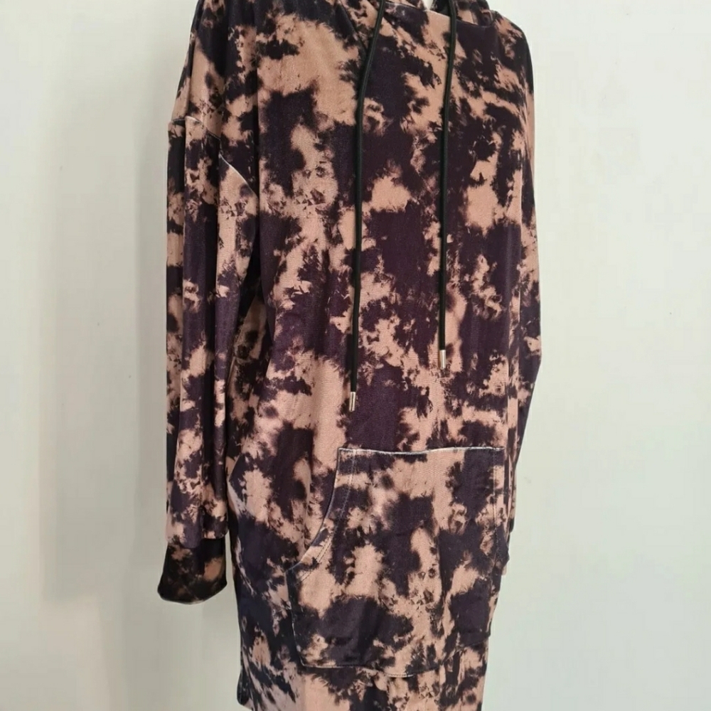 Topshop black camel hoodie size 8 oversize hooded top mini dress sweatshirt NWT - Picture 5 of 7